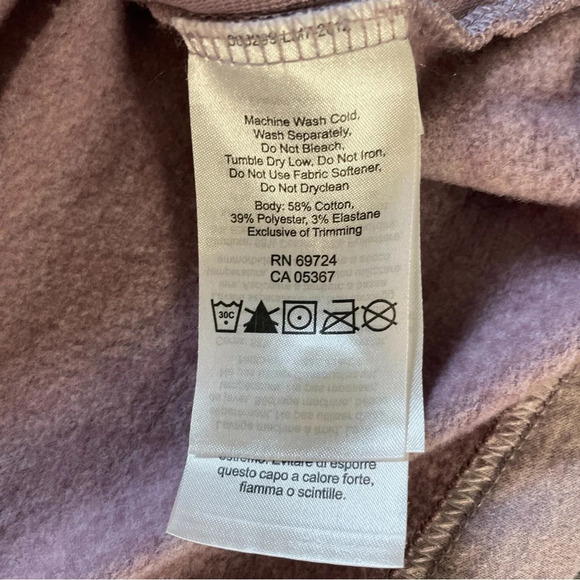 Columbia Women’s Full zip Asymmetrical  Sweater Jacket Heathered Mauve Small - Picture 6 of 9